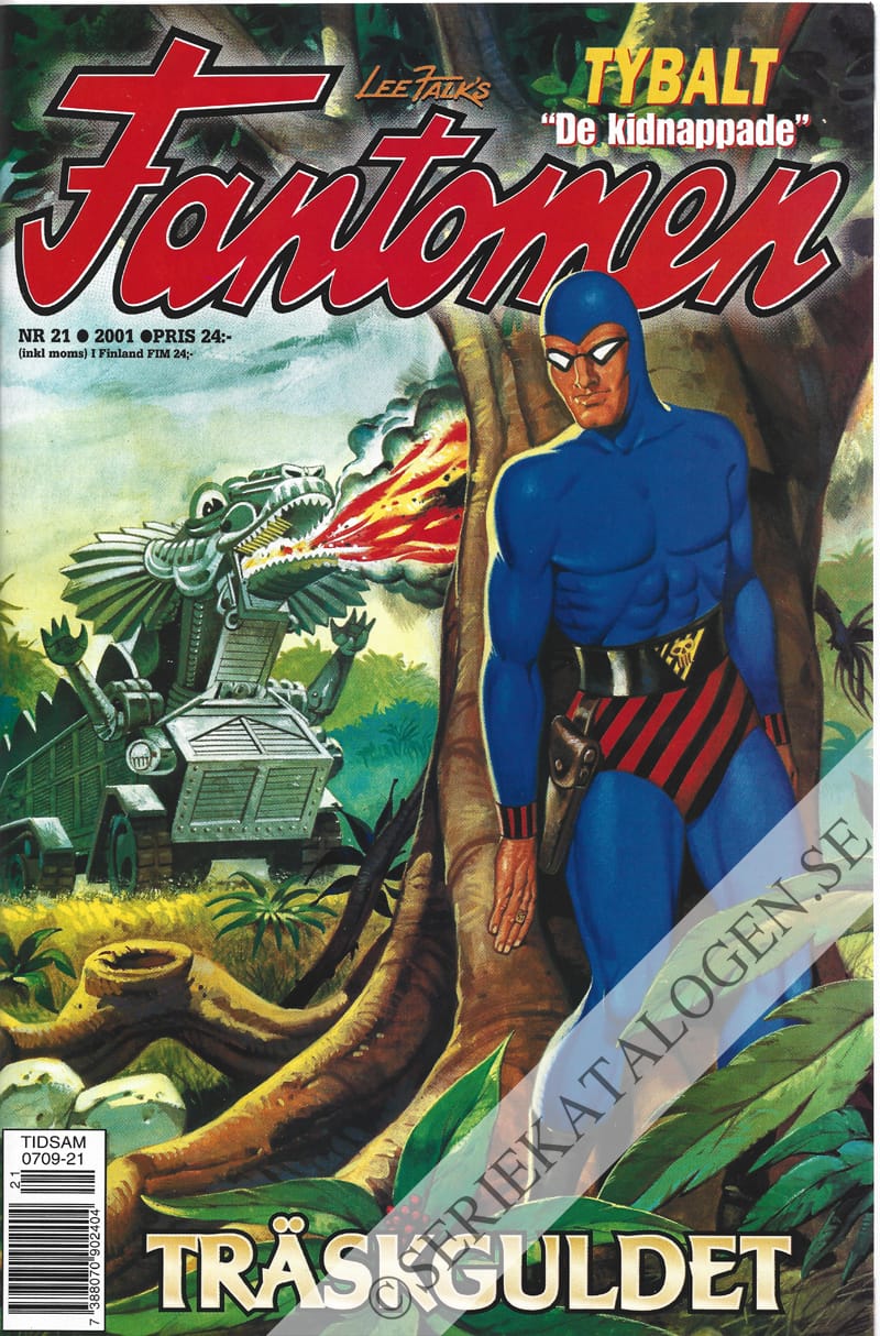 Framsida på Fantomen #21 (2001)
