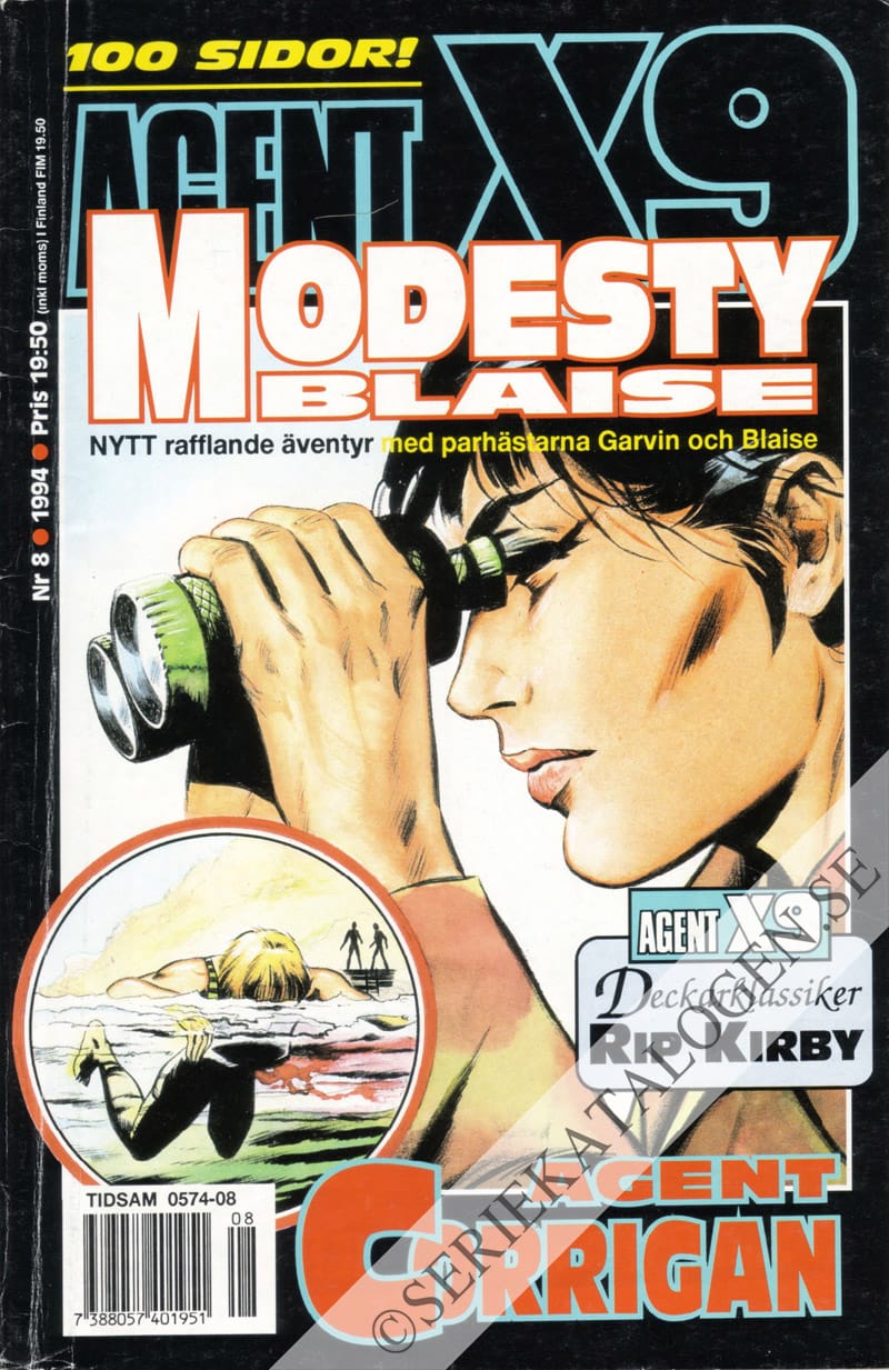 Framsida på Agent X9 #8 (1994)