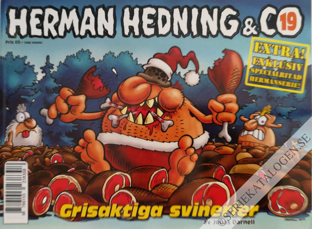 Framsida på Herman Hedning & co Grisaktiga svinerier (2010)