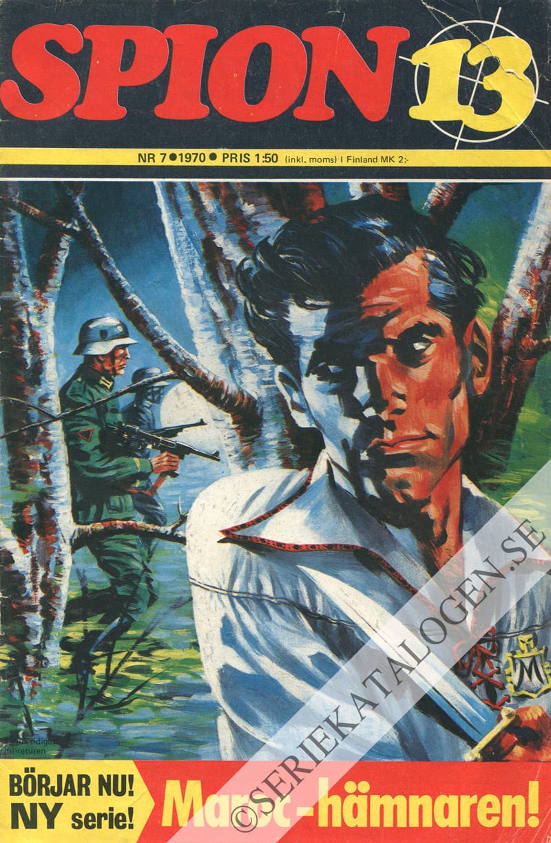 Framsida på Spion 13 #7 - Maroc-hämnaren (1970)