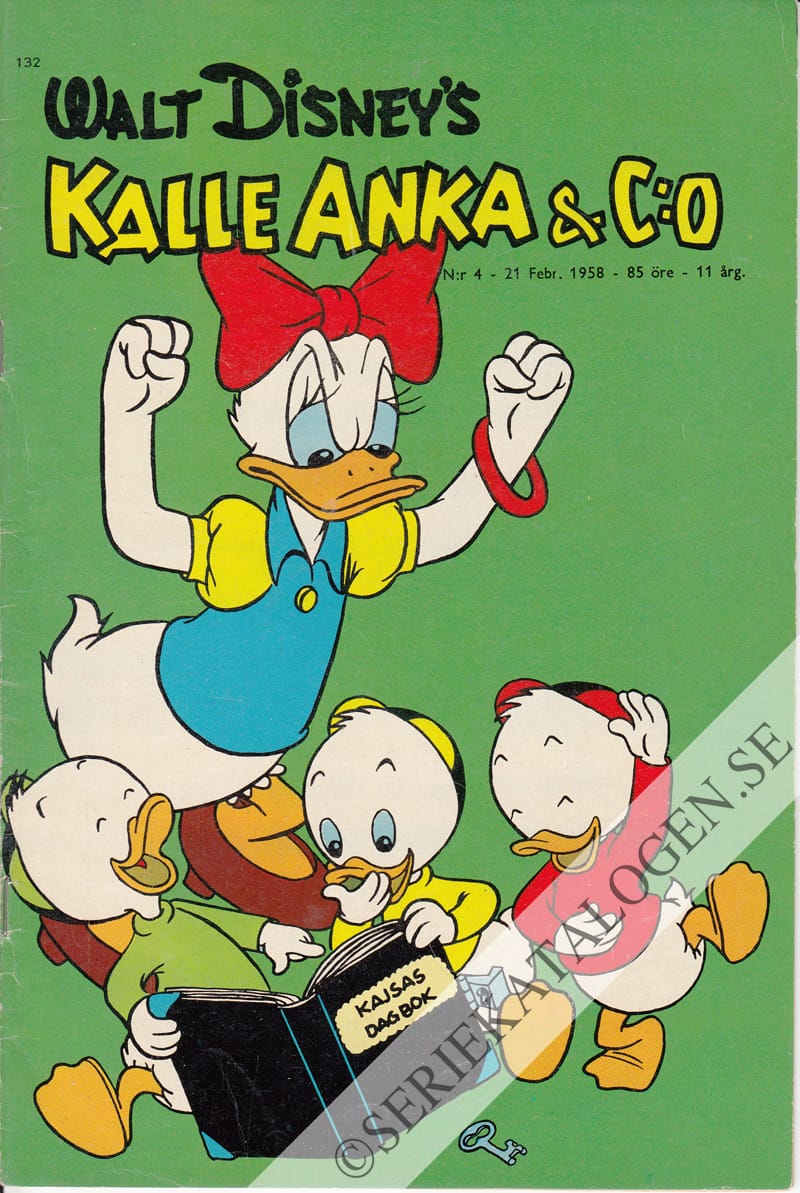 Framsida på Kalle Anka & C:o #4 (1958)