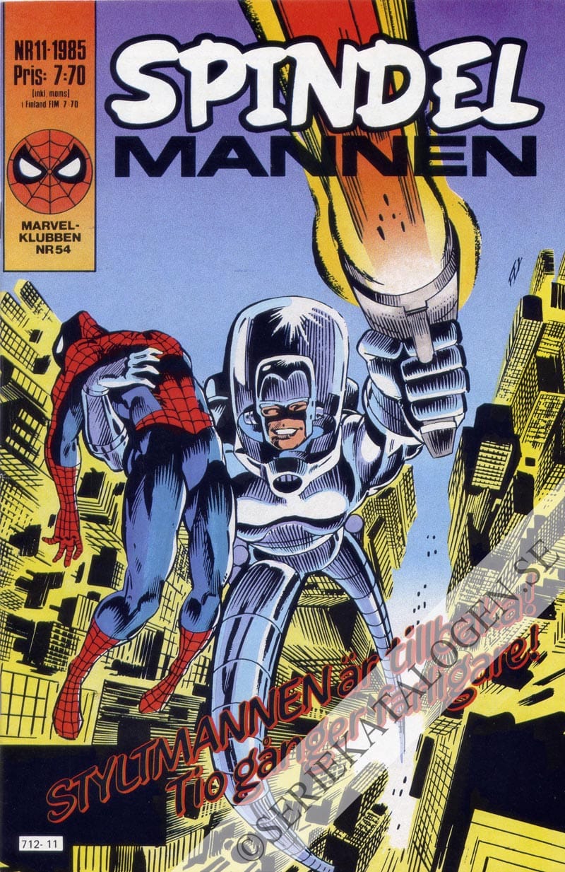 Framsida på Spindelmannen #11 (1985)