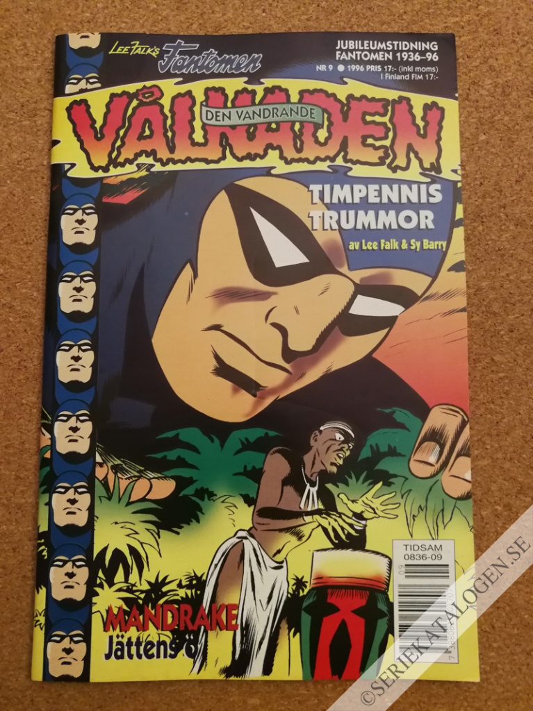 Framsida på Fantomen - den vandrande vålnaden #9 (1996)