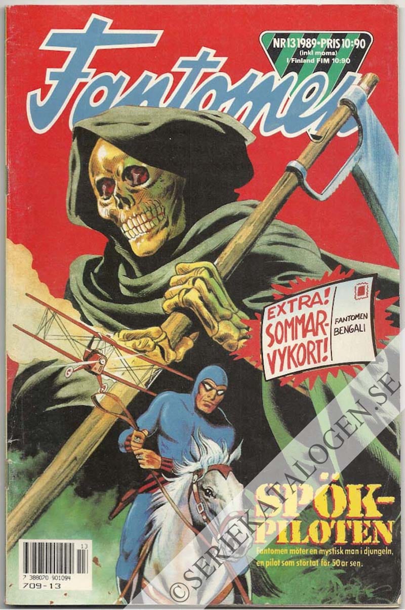 Framsida på Fantomen #13 (1989)