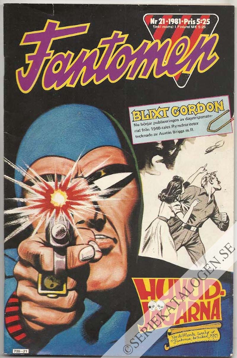 Framsida på Fantomen #21 (1981)