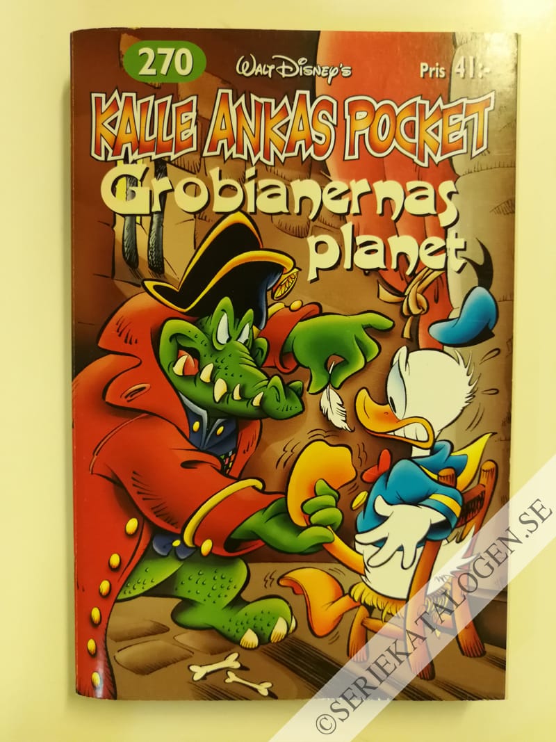 Framsida på Kalle Ankas pocket #270 - Grobianernas planet (2002)