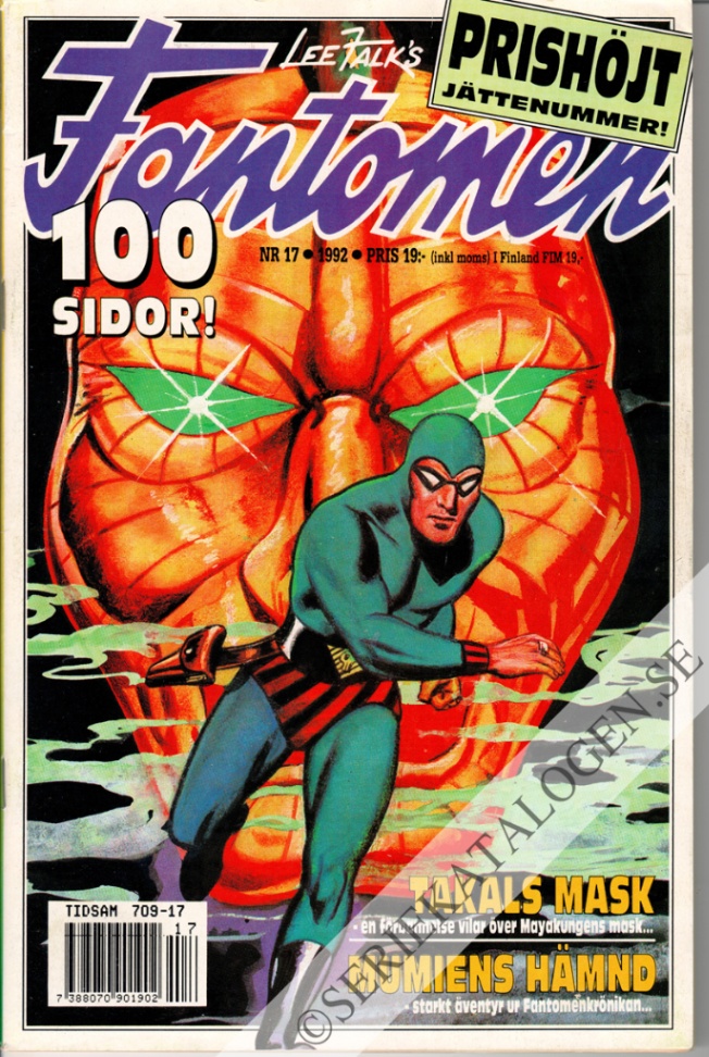 Framsida på Fantomen #17 (1992)