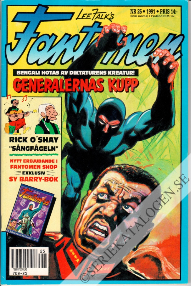 Framsida på Fantomen #25 (1991)