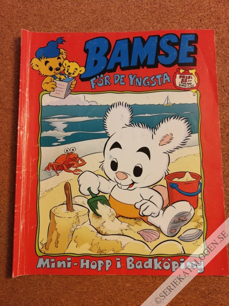 Framsida på Bamse för de yngsta Mini-Hopp i Badköping (2016)
