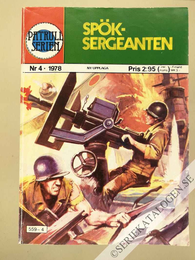 Framsida på Patrullserien Spöksergeanten (1978)