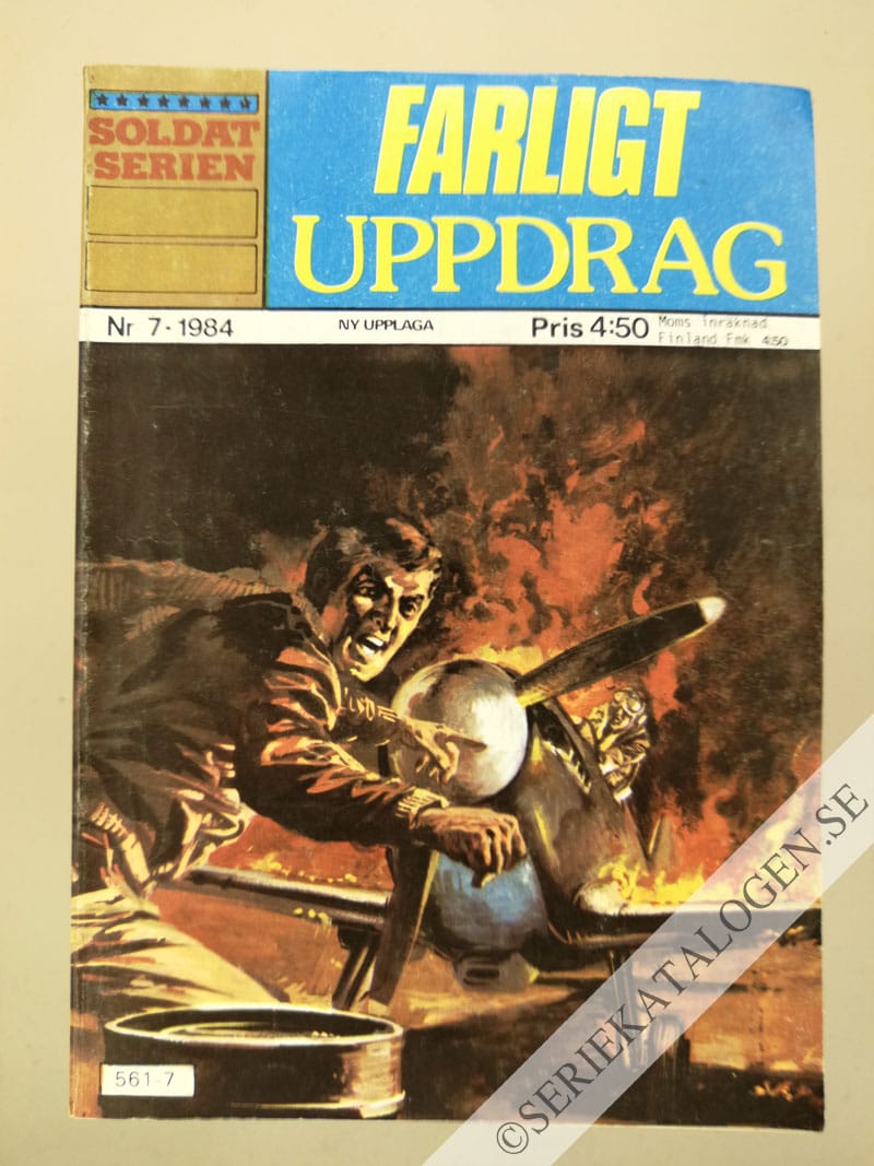 Framsida på Soldatserien #7 - Farligt uppdrag (1984)