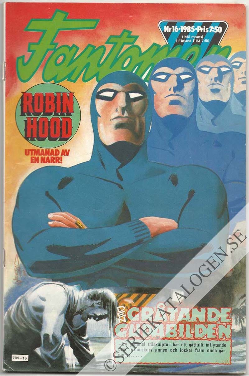 Framsida på Fantomen #16 (1985)