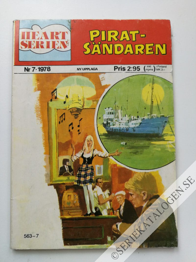 Framsida på Heart-serien Piratsändaren (1978)