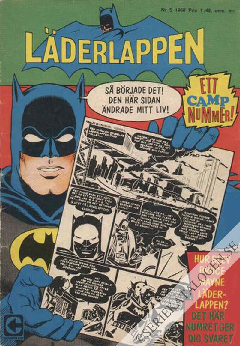Framsida på Läderlappen och Robin #5 (1968)