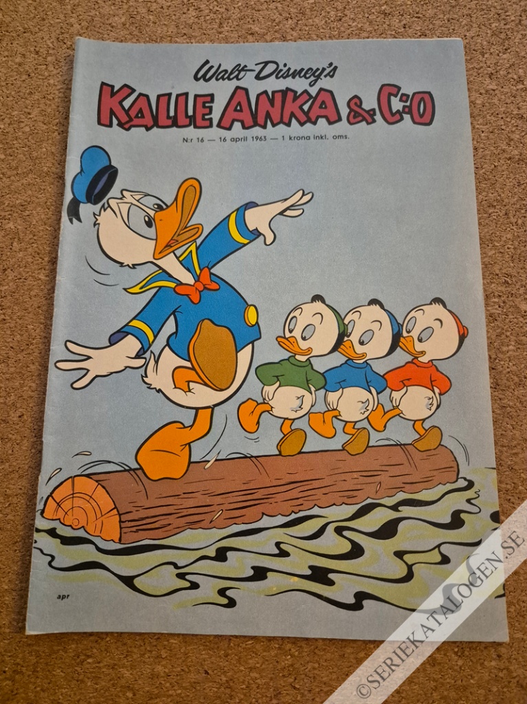 Framsida på Kalle Anka & C:o #16 (1963)