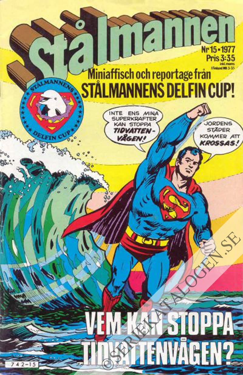 Framsida på Stålmannen #15 (1977)