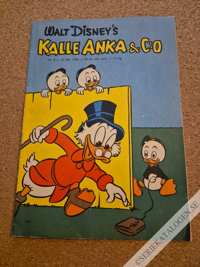 Framsida på Kalle Anka & C:o #8 (1960)