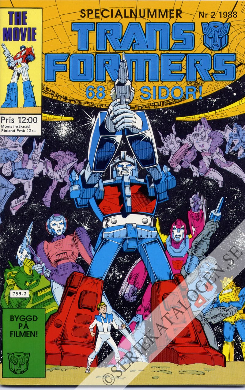 Framsida på Transformers #2 (1988)