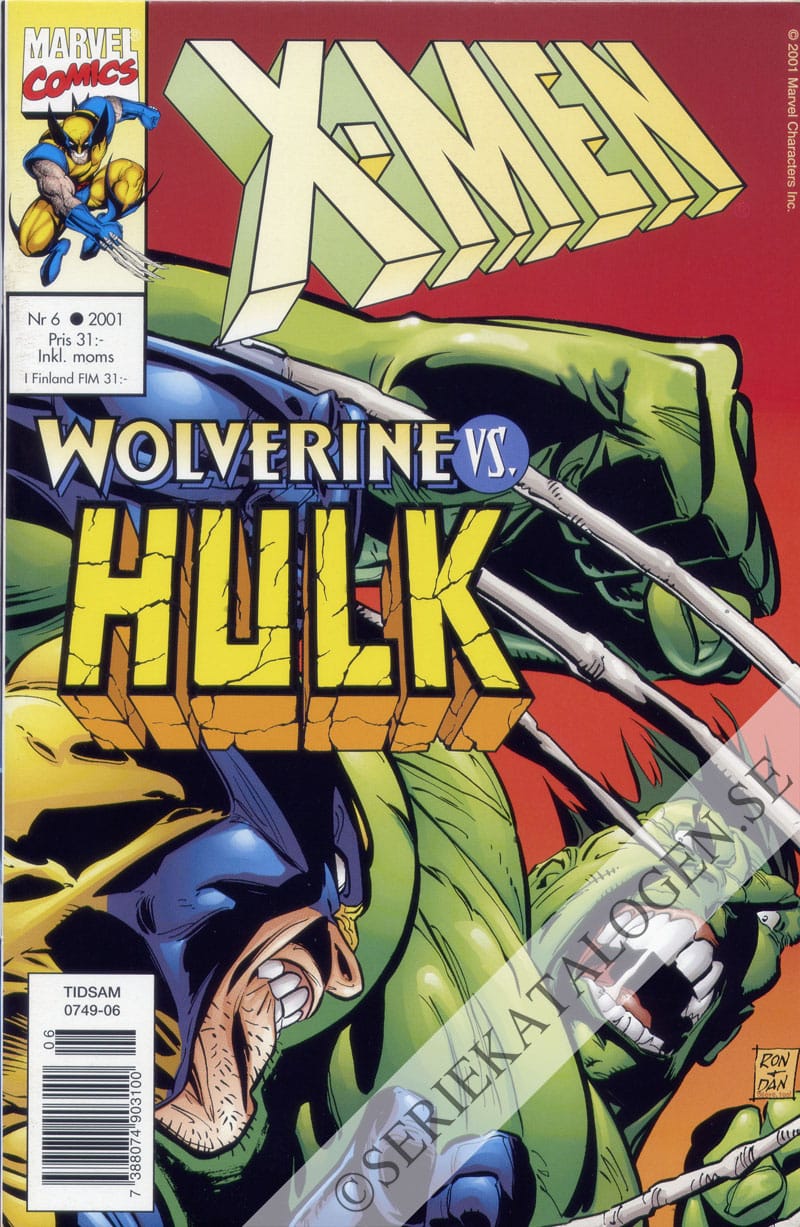 Framsida på X-Men #6 (2001)