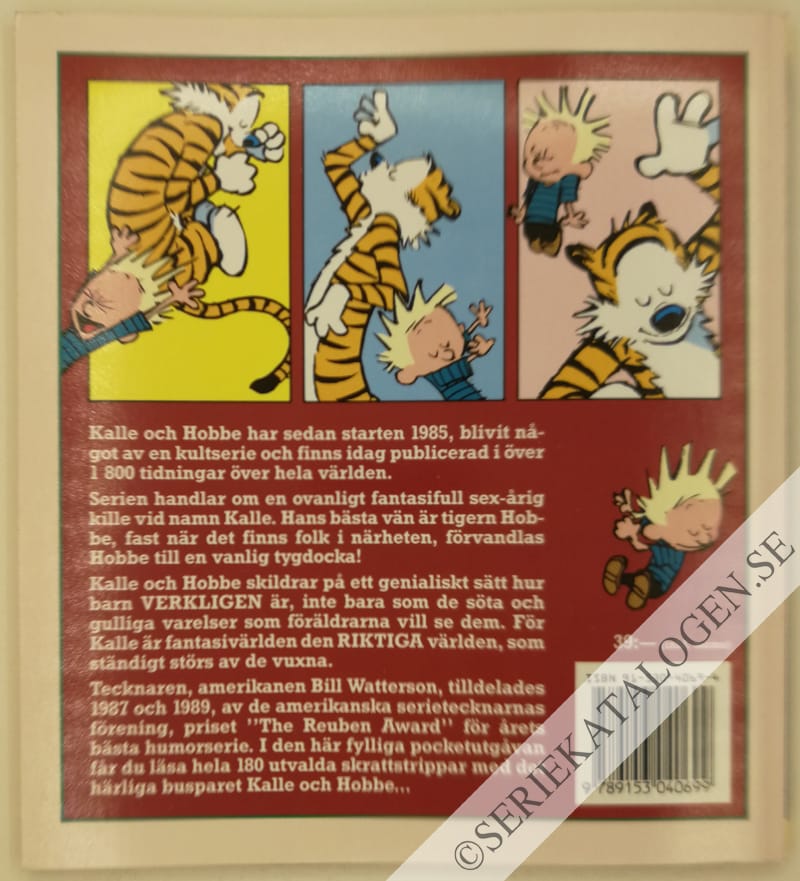 Baksida på Kalle och Hobbe - Du är galen, Kalle! (1993)