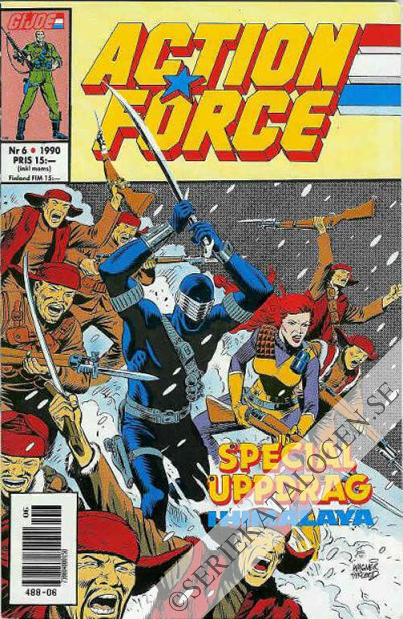 Framsida på Action force #6 (1990)