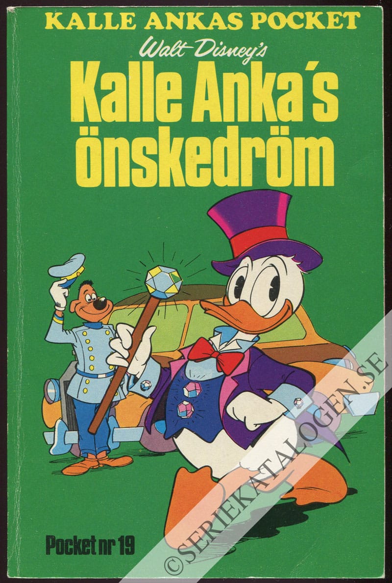 Framsida på Kalle Ankas pocket Kalle Anka's önskedröm (1975)