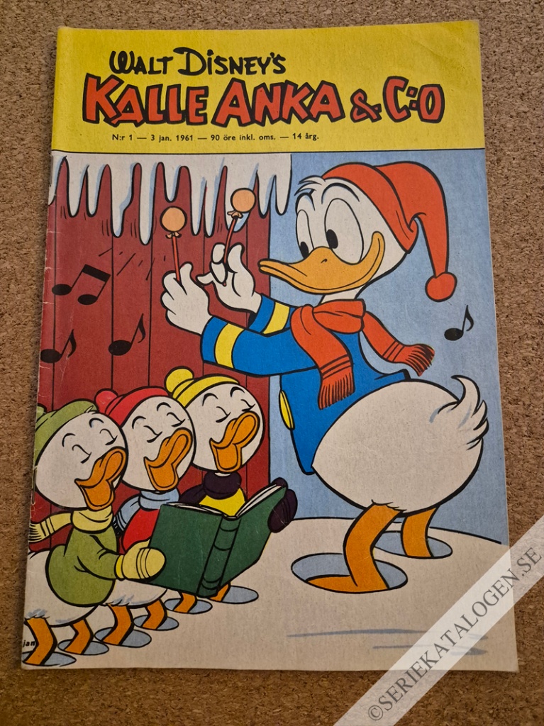 Framsida på Kalle Anka & C:o #1 (1961)