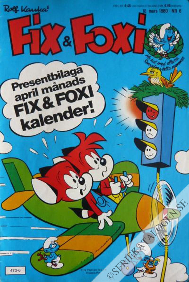 Framsida på Fix och Foxi #6 (1980)