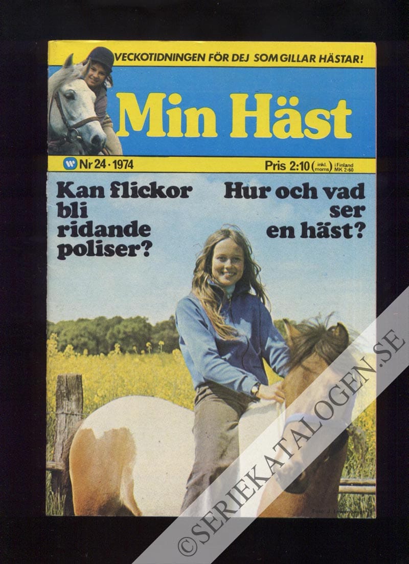 Framsida på Min häst #24 (1974)