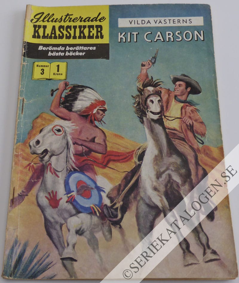 Framsida på Illustrerade Klassiker Kit Carson (1956)