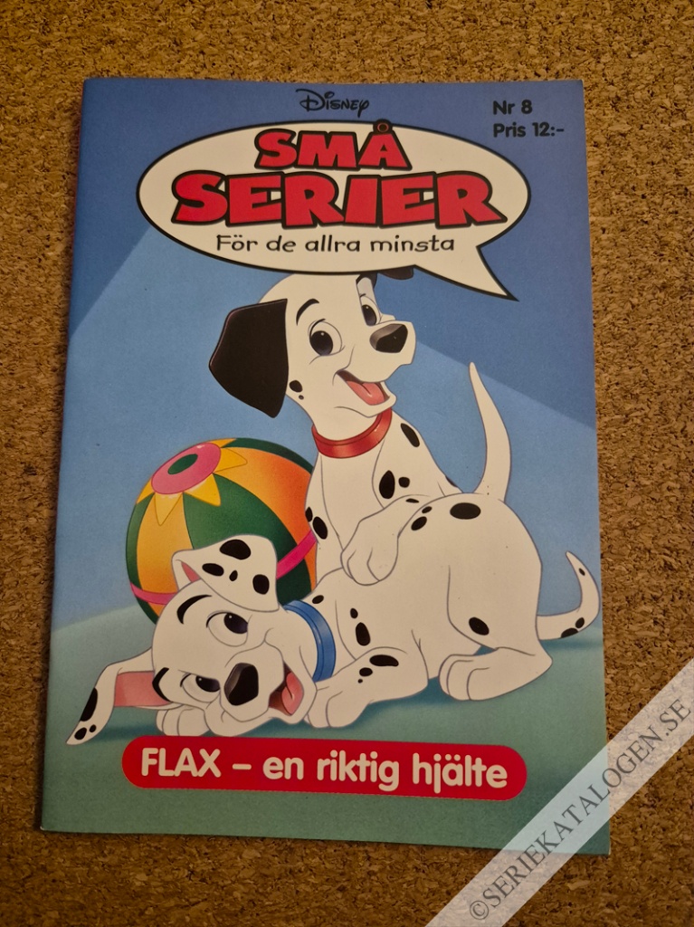 Framsida på Små serier #8 - FLAX - en riktig hjälte (2004)