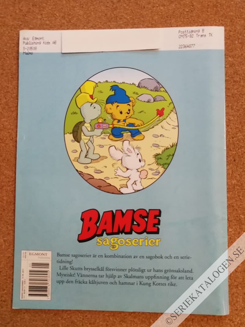 Baksida på Bamse och Kung Kotte (2017)