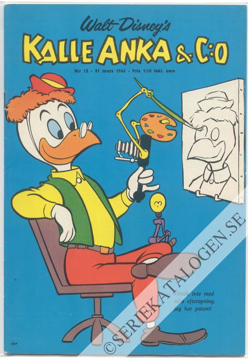 Framsida på Kalle Anka & C:o #13 (1966)