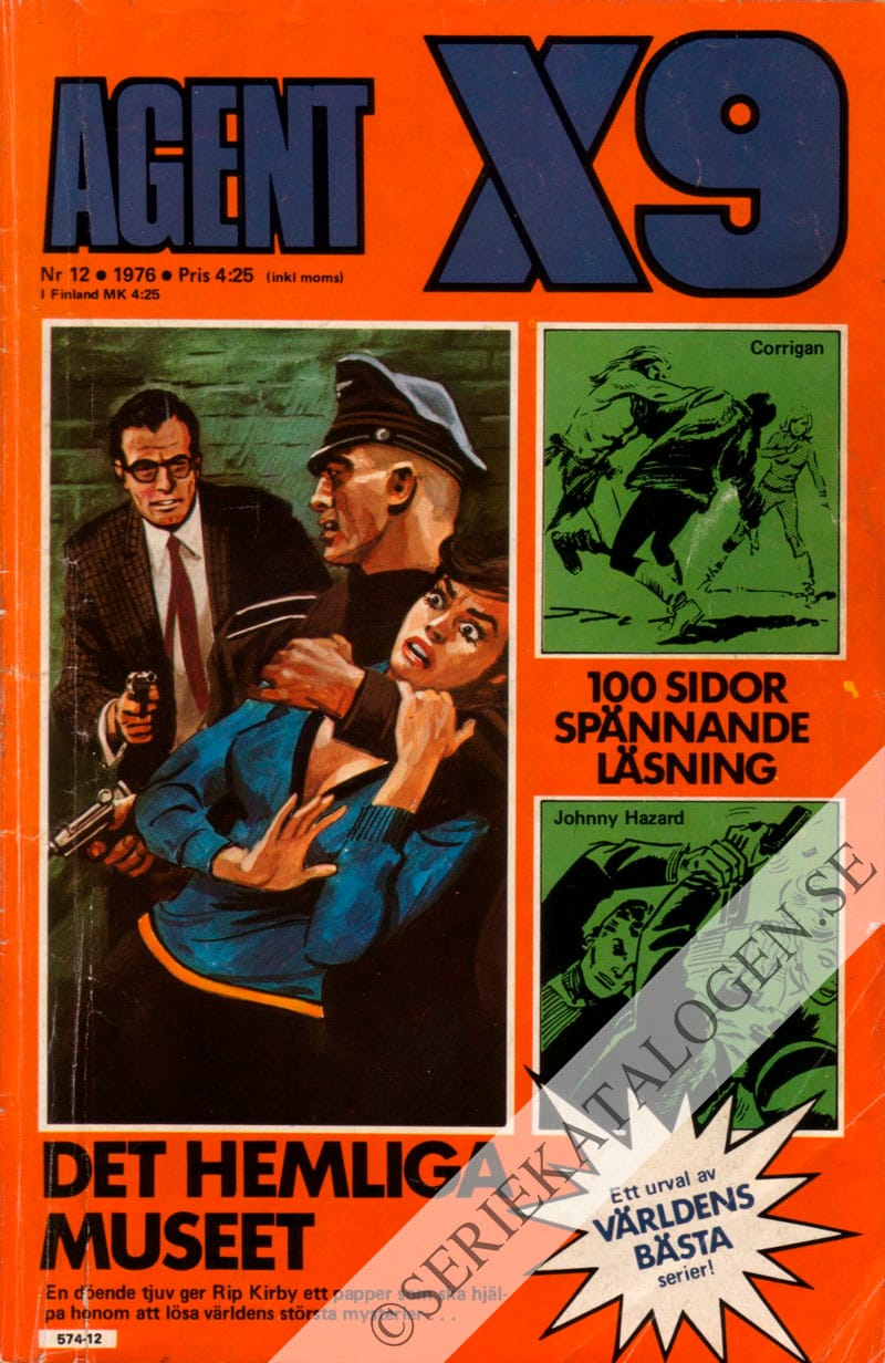 Framsida på Agent X9 #12 (1976)