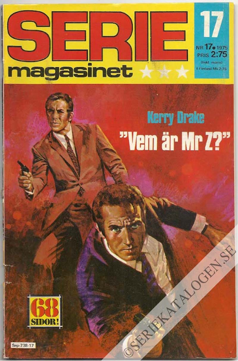 Framsida på Seriemagasinet #17 (1975)