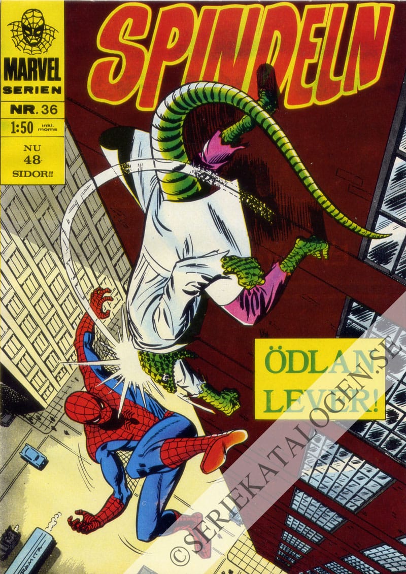 Framsida på Marvelserien Ödlan lever! (1970)