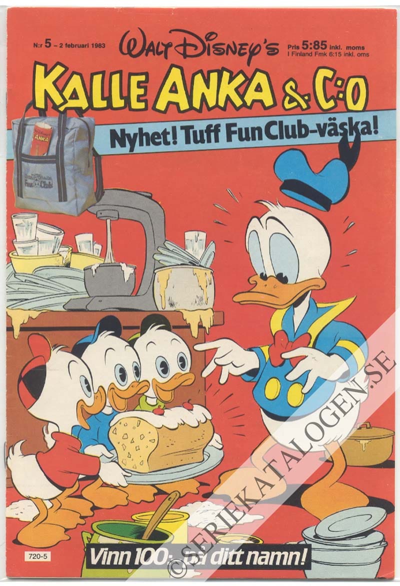 Framsida på Kalle Anka & C:o #5 (1983)