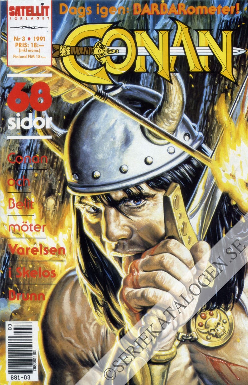 Framsida på Conan barbaren #3 (1991)