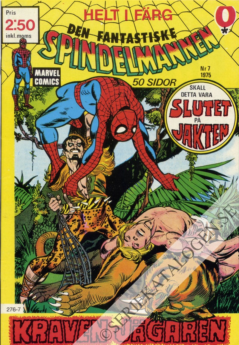 Framsida på Spindelmannen #7 (1975)
