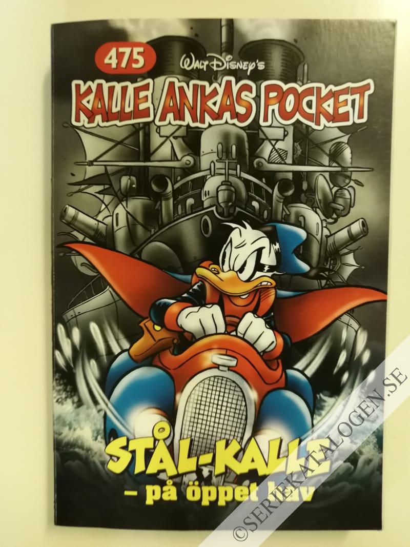 Framsida på Kalle Ankas pocket #475 - Stål-Kalle - på öppet hav (2018)