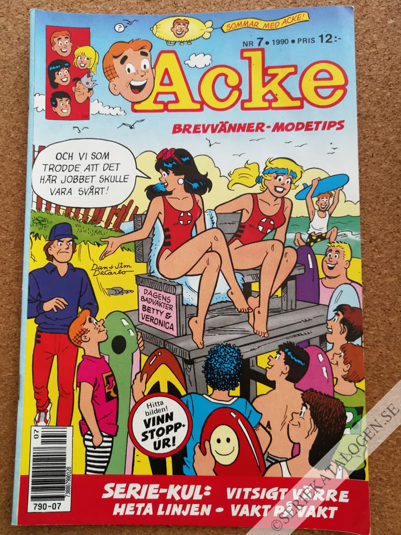 Framsida på Acke #7 (1990)