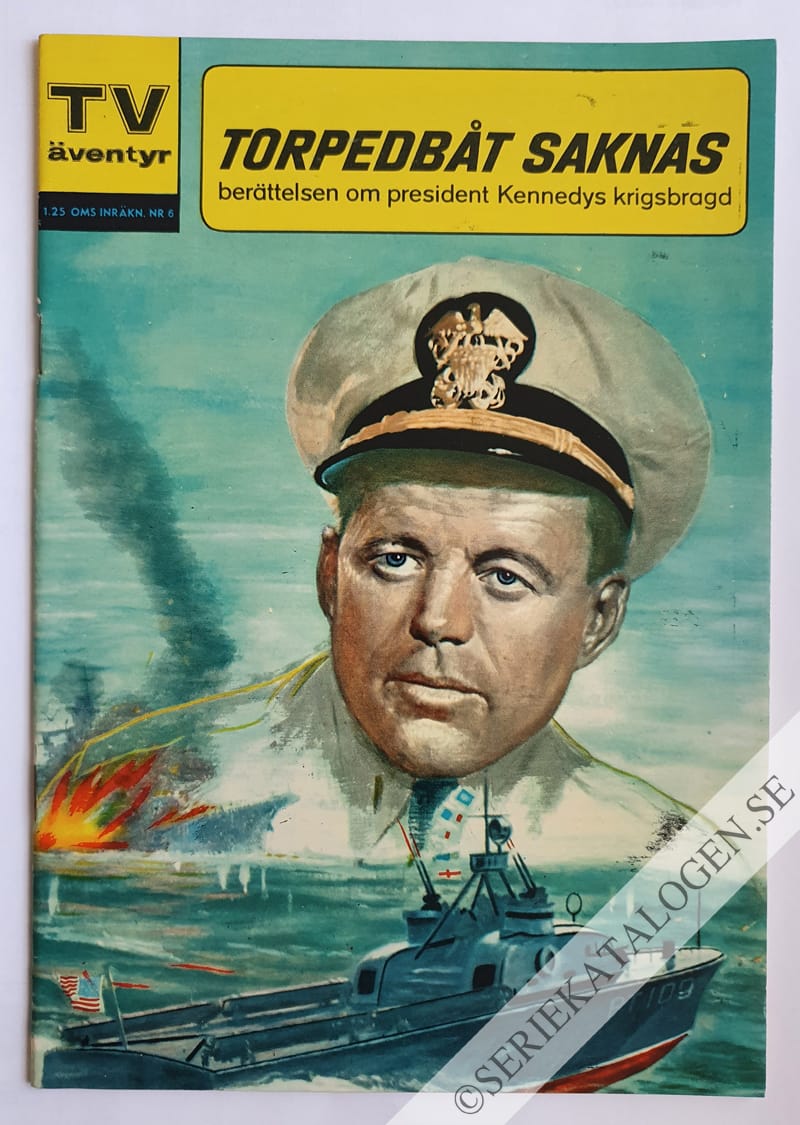 Framsida på TV-äventyr Torpedbåt saknas (1962)