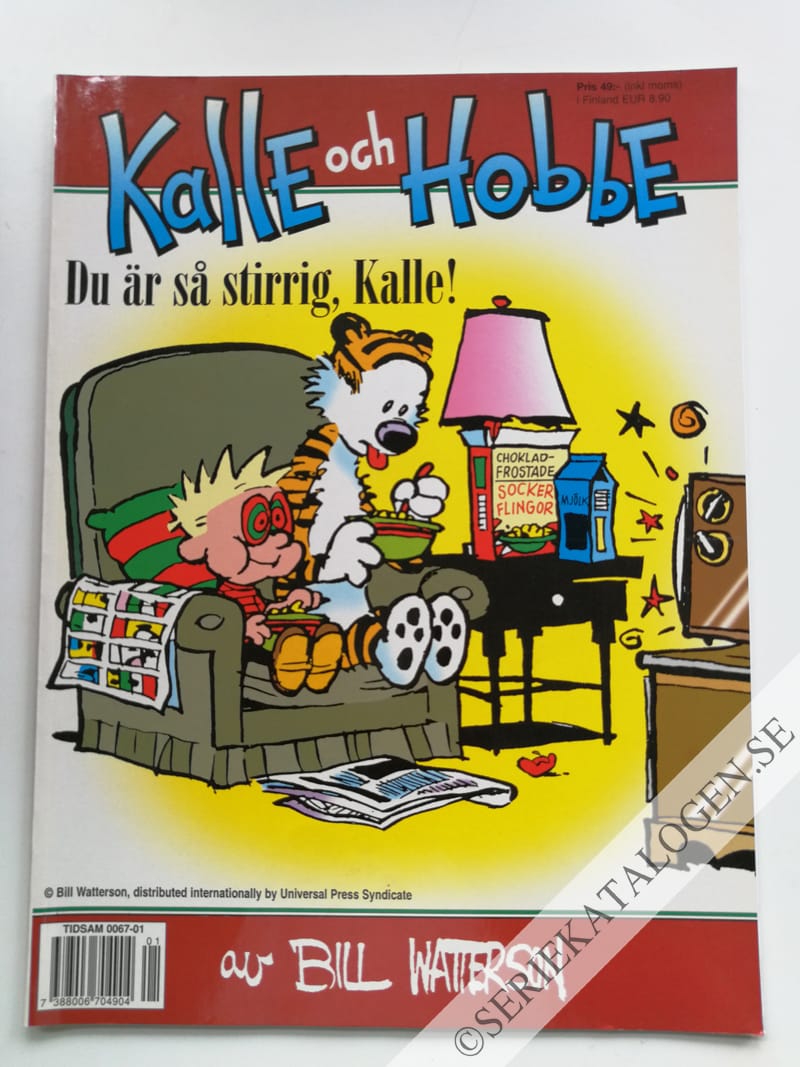 Framsida på Kalle och Hobbe Du är så stirrig, Kalle! (2004)