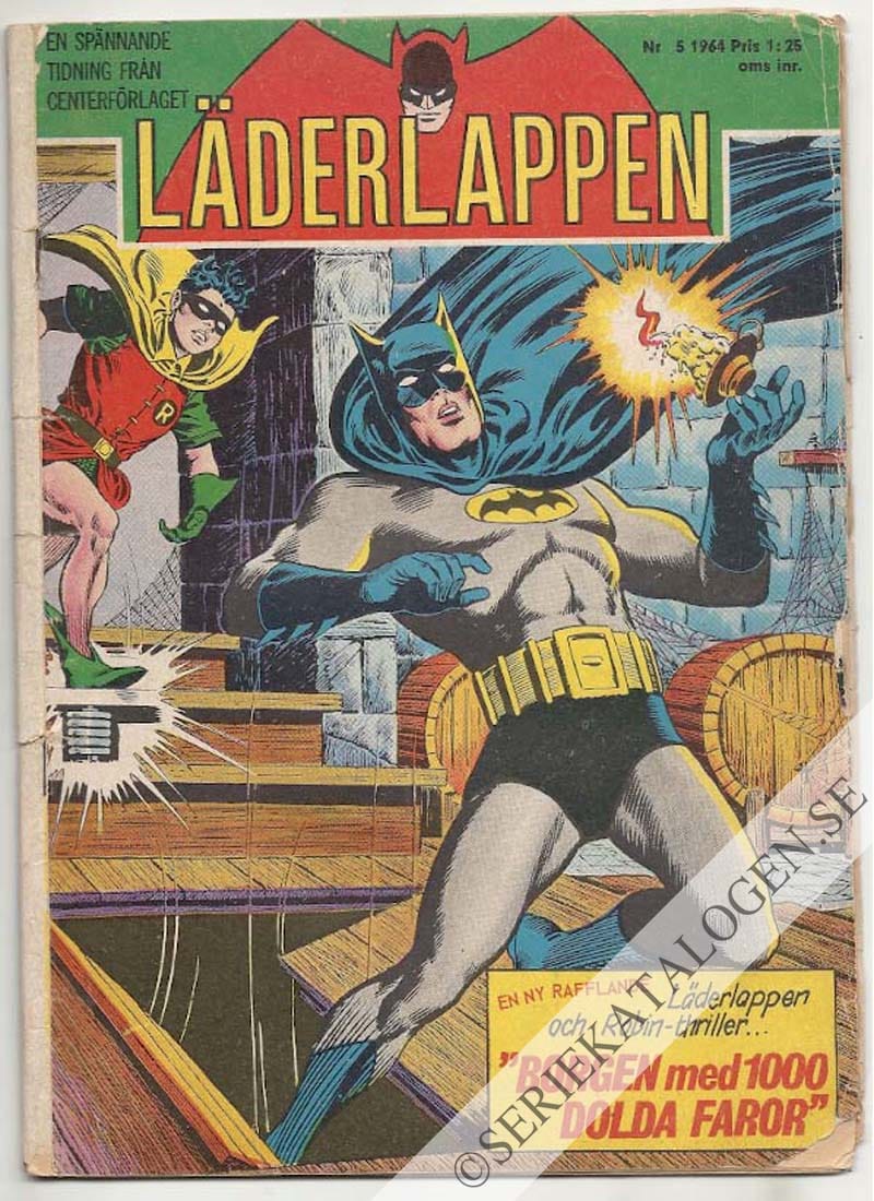 Framsida på Läderlappen och Robin #5 (1964)