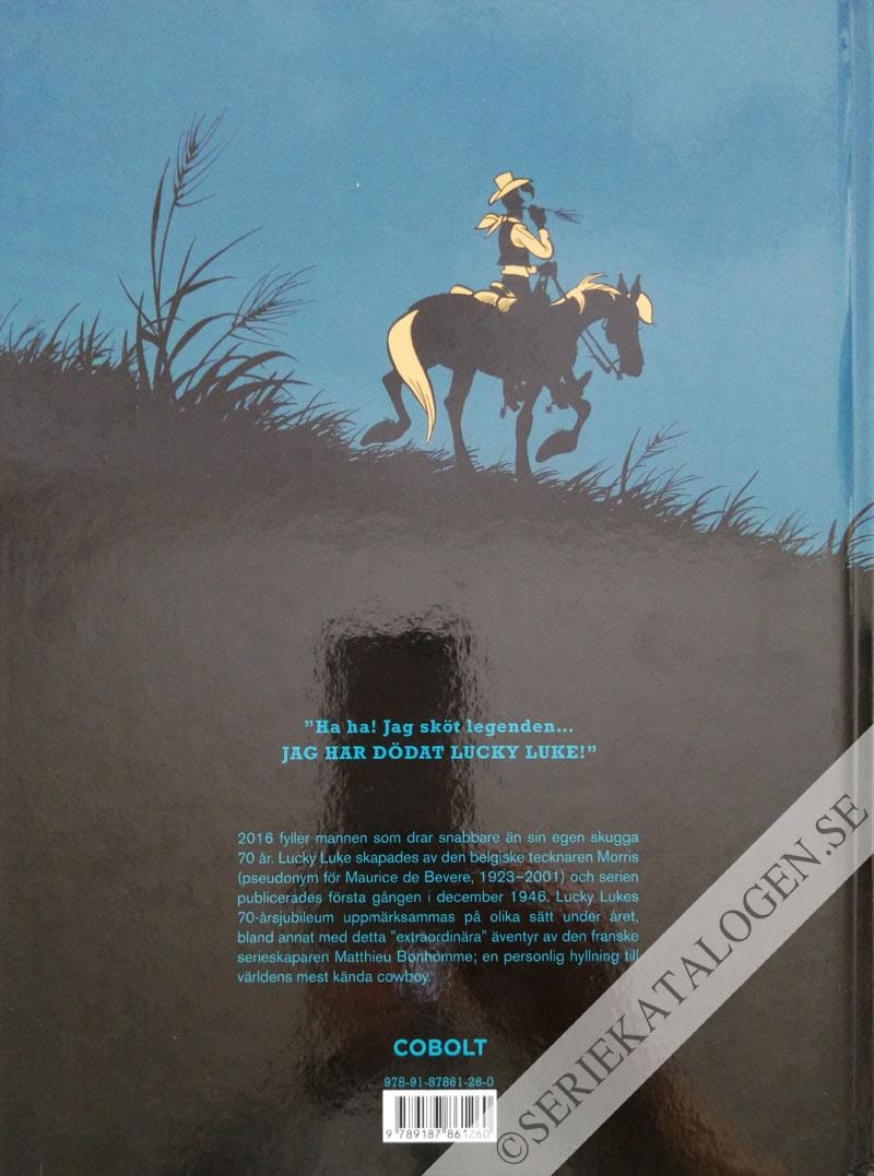 Baksida på Mannen som sköt Lucky Luke (2016)