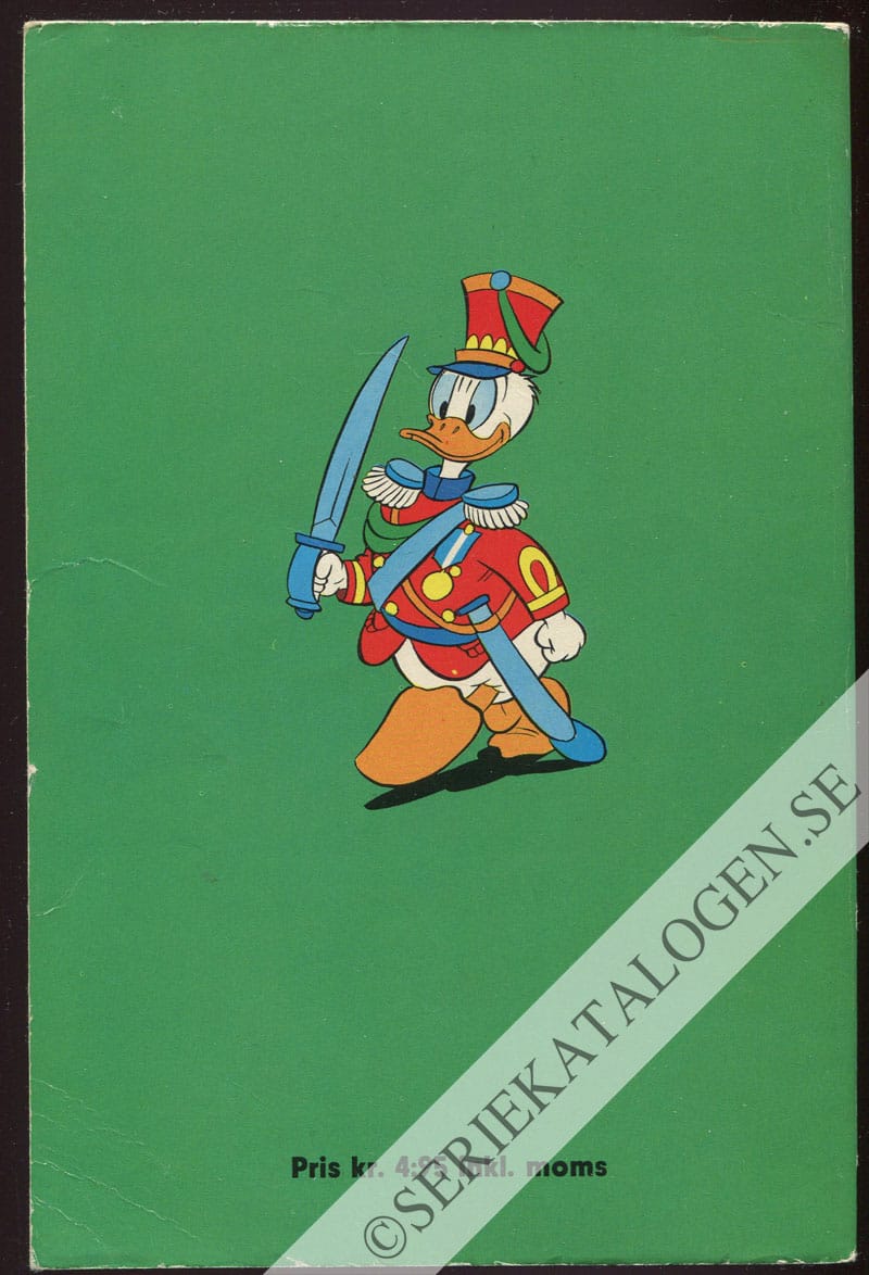 Baksida på Kalle Anka i björnligans klor (1970)