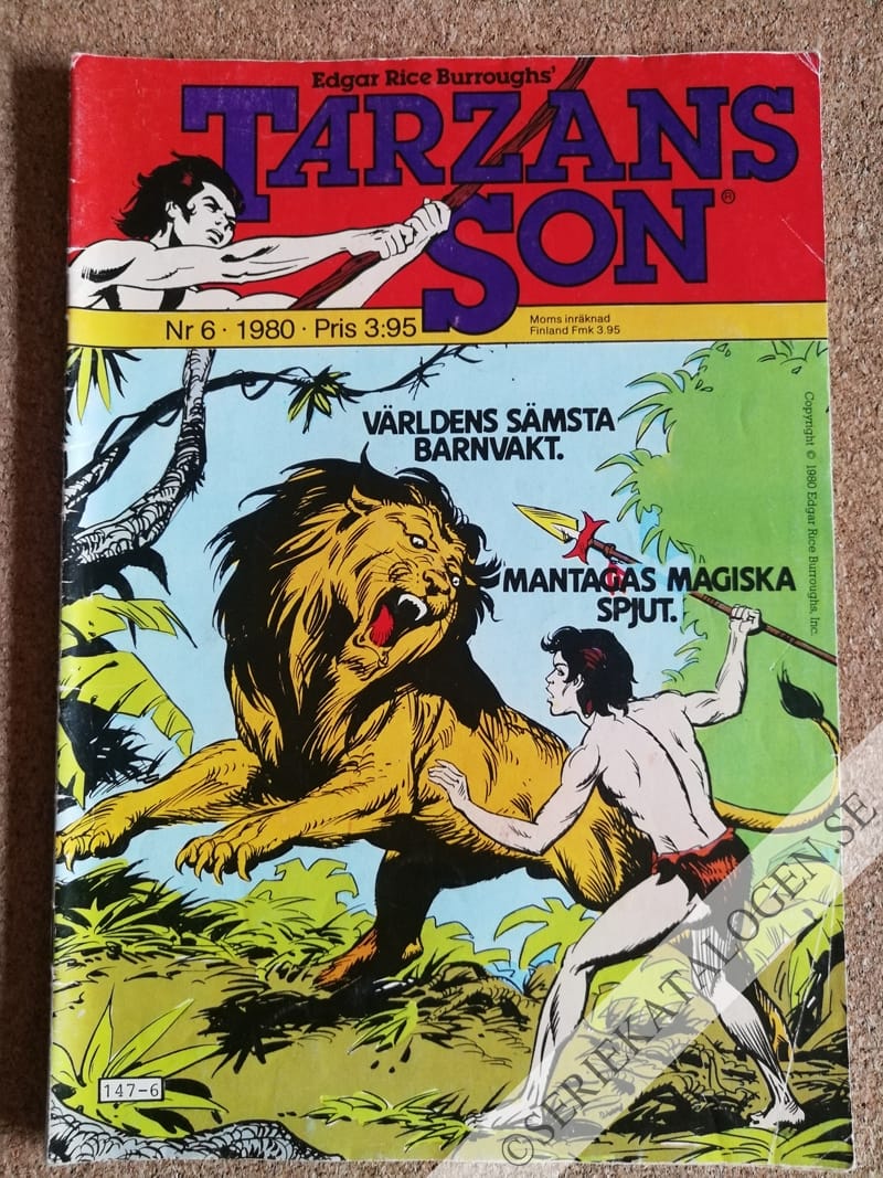 Framsida på Tarzans son #6 (1980)