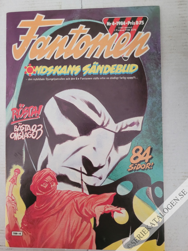 Framsida på Fantomen #4 (1984)