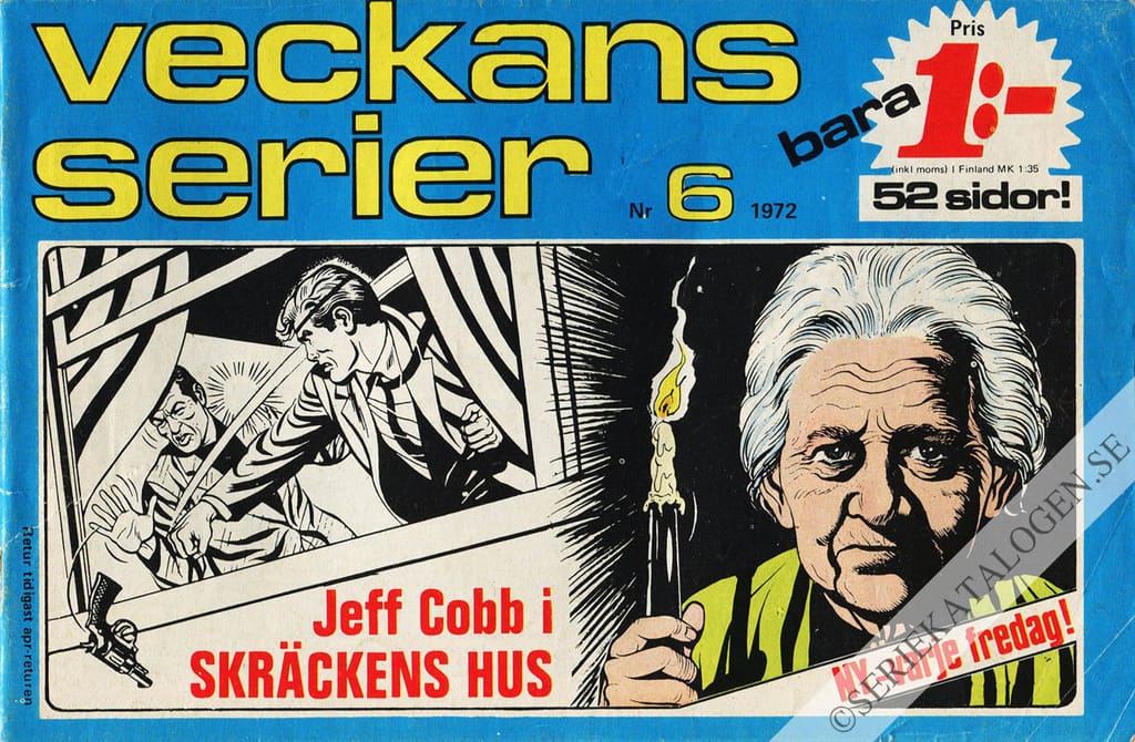Framsida på Veckans serier #6 (1972)
