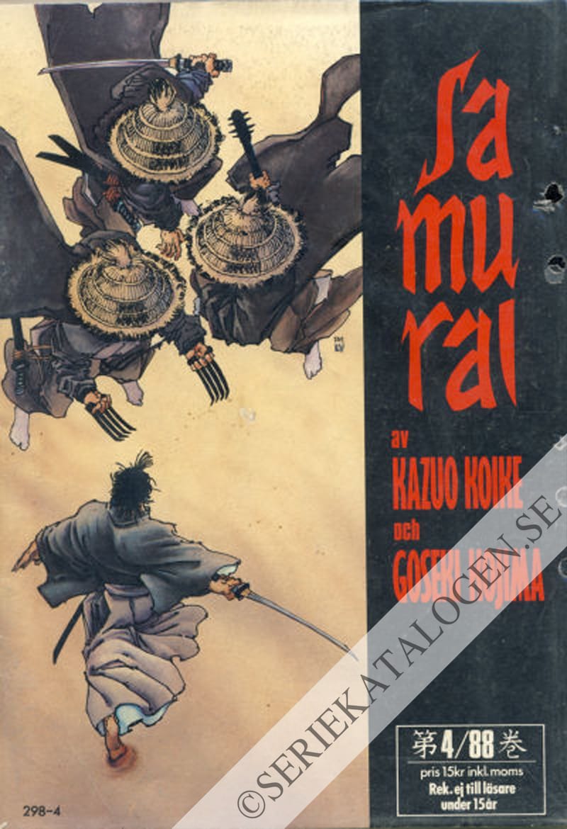 Framsida på Samurai #4 (1988)